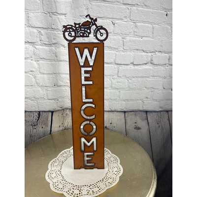 Plaque de bienvenue pour motocyclette