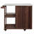 Outdoor Kitchen Island Fir Wood Prep Station Lockable Kitchen Cart with Stainless Top, Ample Storage Space, Towel and Spice Racks for Patio and Outdoor-129412997-129412999
