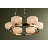 Troy Lighting Caelum Chandelier in Patina Brass