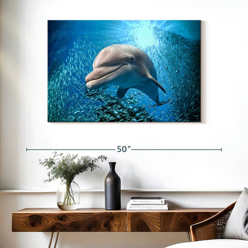 Brampt Dolphin Close Up, 26" H x 39" W