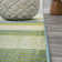Aliyaah Gradient Ticking Striped Green/Blue Rug