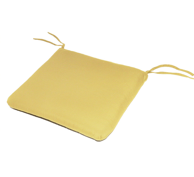 Outdoor 2.5'' Dining Chair Cushion, Canvas Buttercup Sunbrella® Canvas