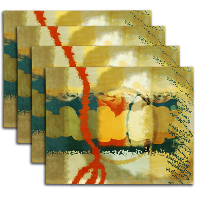 Napperon abstrait en polyester