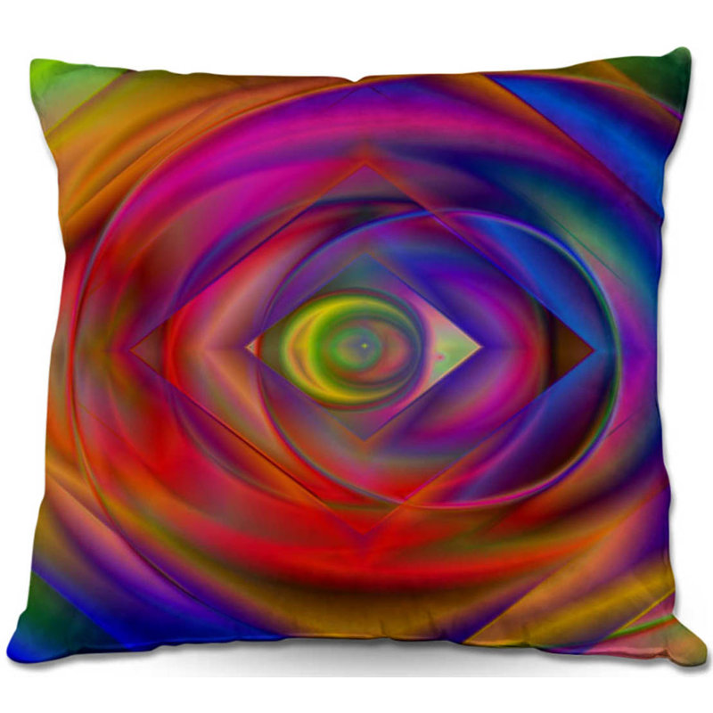 Coussin décoratif à coloration géométrique canapé, 16 po x 1 po