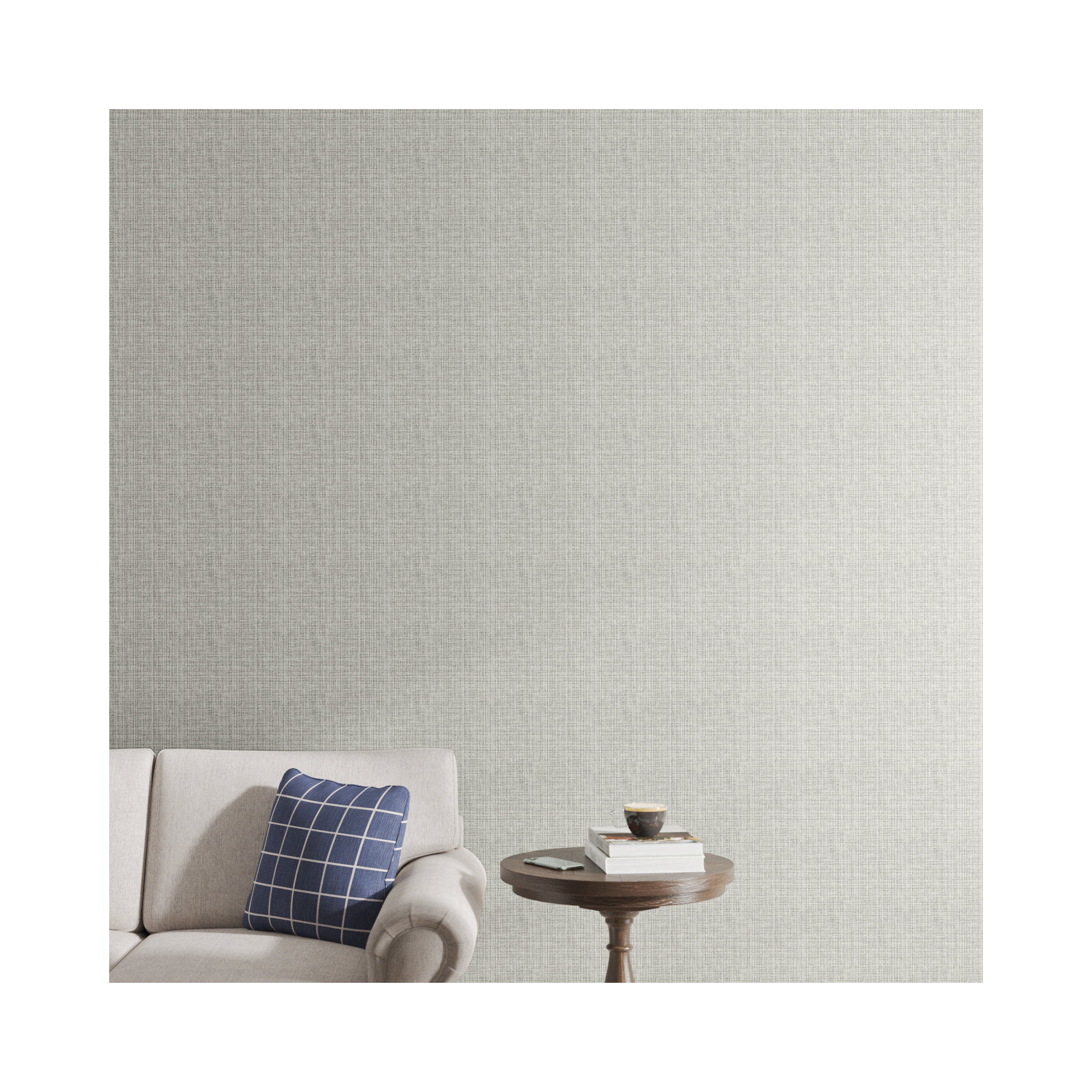 Quartney Wallpaper, Light Gray