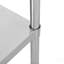 Table en acier inoxydable avec roulettes, table en acier inoxydable pour la préparation et le travail, table commerciale en métal NSF de 24 x 30 x 36 pouces pour le restaurant de la cuisine de l'hôtel