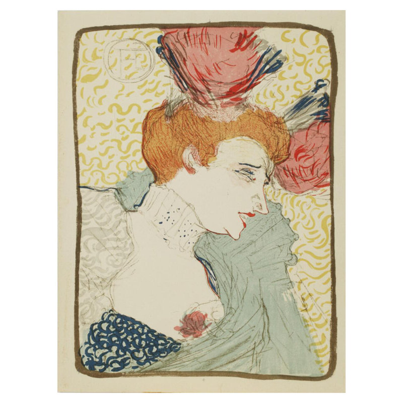 «Marcelle Lender» par Henri de Toulouse-Lautrec - estampe numérique, H 40 po x l 32 po