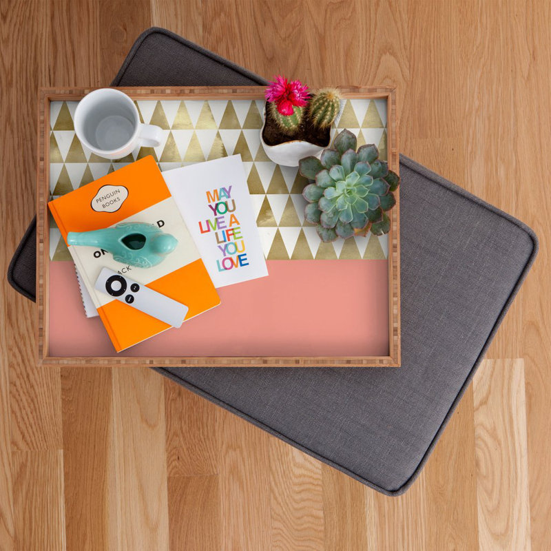 Solid Wood Tray, 1.75" H x 18" W x 14" D