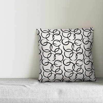  Ink Rings Throw Pillow