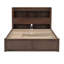 Lit plateforme pleine grandeur avec tablettes coulissantes, lit gigogne simple et 2 tiroirs