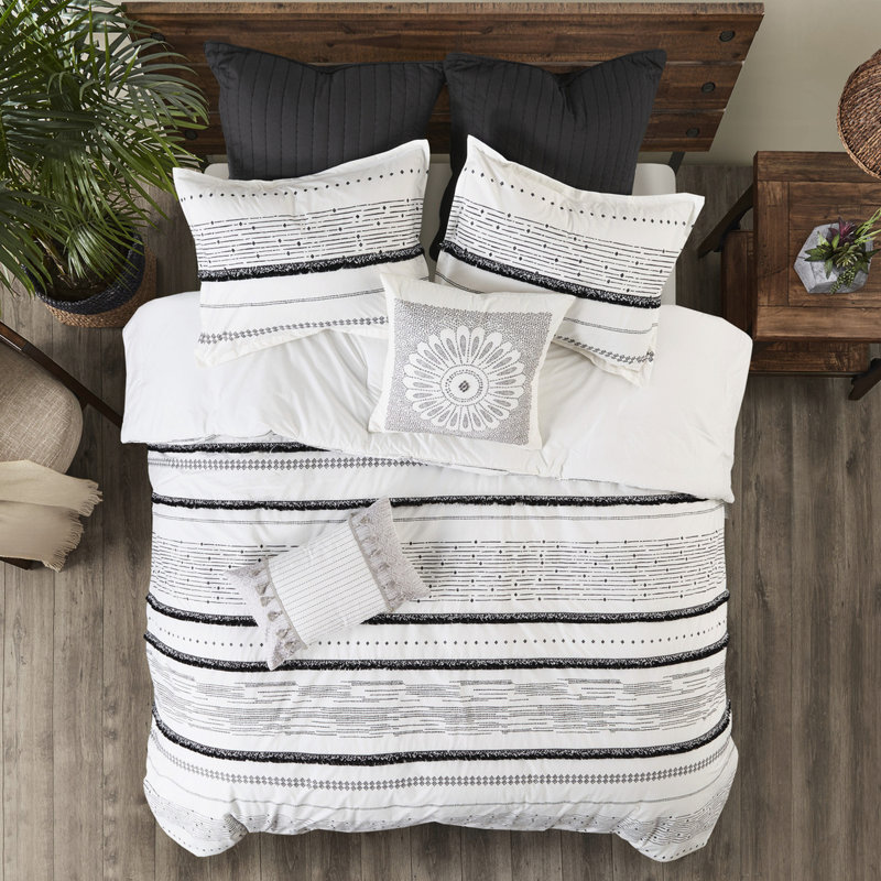 Housse de couette en coton Modern Modern, Housse de couette pour très grand lit