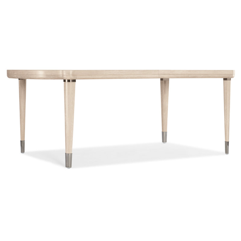 Cream Oak Extendable Rectangular Dining Table