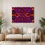 Art mural op mauve 18-497777099