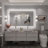 Molly Front & Back LED Anti-Fog Tempered Glass Wall Bathroom Vanity Mirror - UL Certified-111627175