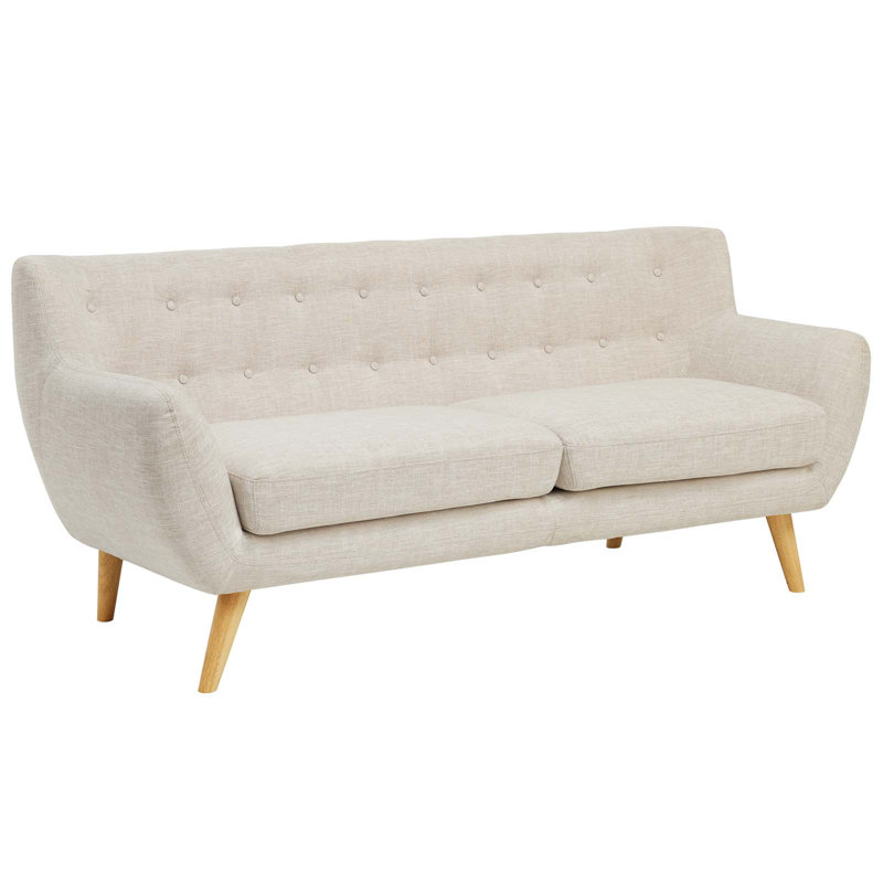 Canapé moderne avec capitonnage à boutons Carson Carrington Brandbu de Modway, Mélange de polyester beige