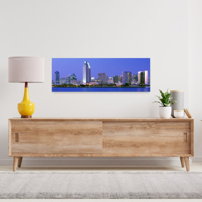 Skyline San Diego California USA by Richard Sisk - Wrapped Canvas Panoramic Print