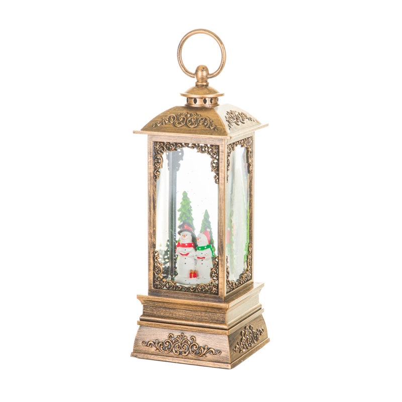 Lantern LED Snow Globe