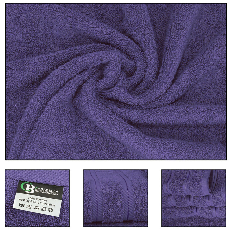 Casabella Luxury Jumbo Bath Sheet, Purple