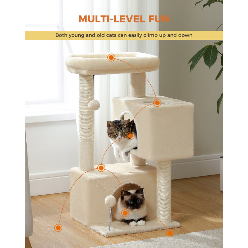 Arbre à chat 32 '' H Ellanais, Beige