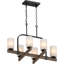 Lustre suspendu 6 lumières Ossafa