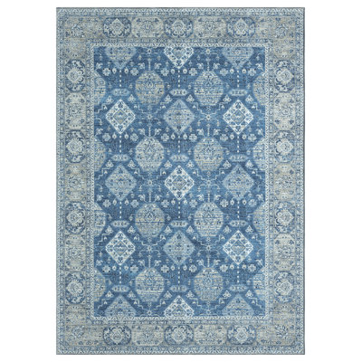 Barclay Washable Navy Area Rug