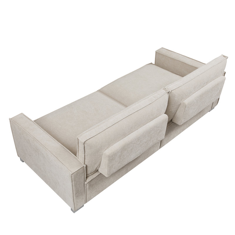99" Upholstered Sofa, Beige