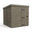 Total Sheds 8ft x 10ft Composite Pent Garden Shed - Single Door - No Windows - EPDM Rubber Roof - UK Manufactured