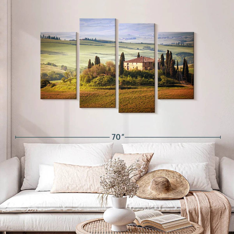 Maison de campagne toscane, H 32 po x l 52 po