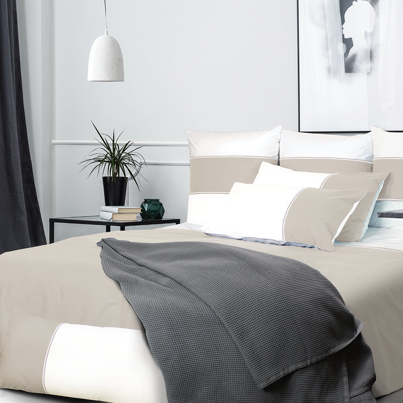 Jaekwon Duvet Cover, 220 x 240 cm, Beige