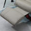 Fauteuil inclinable manuel en similicuir avec accoudoirs rembourrés à base pivotante en bois-2125787138