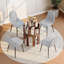 Ensemble de table de salle à manger ronde pour 4, ensemble de table de cuisine en verre de 46 pouces pour les petits espaces-1830236712-1830236713