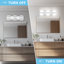 Luminaire de meuble-lavabo à 3 lumières à DEL à intensité variable