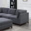 Canapé modulaire chenille en tissu modulaire 6 pièces Chenille