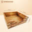Porte-serviette de table en bois