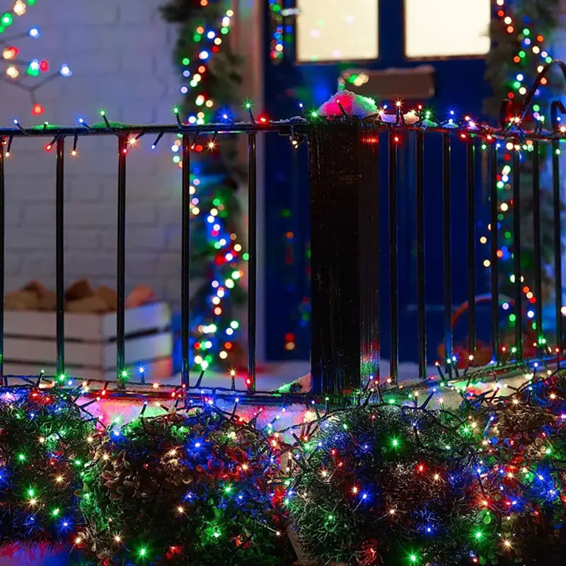 LED Solar Powered Cord String Light, 400 Lamps - 50 Metre Long