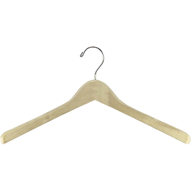 Cintre pour manteau en bois, 25, Sans finition / chrome
