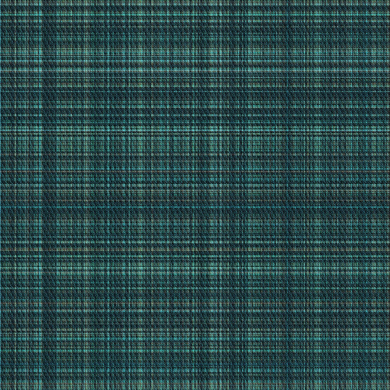 Tapis bleu tissé à la machine, Carré 8 pi