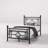 Ajayceon Metal Platform Bed Frame With Vintage-Style Headboard And Footboard-359913784-357881604