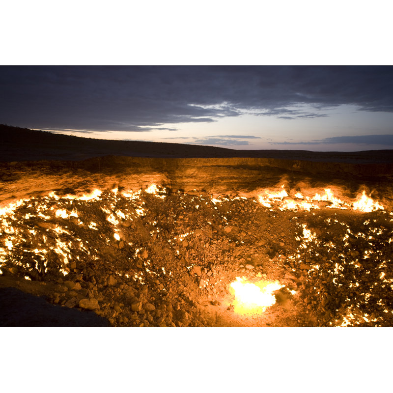 The Darvaza Gas Crater by Worldwideimages, 20" H x 30" W