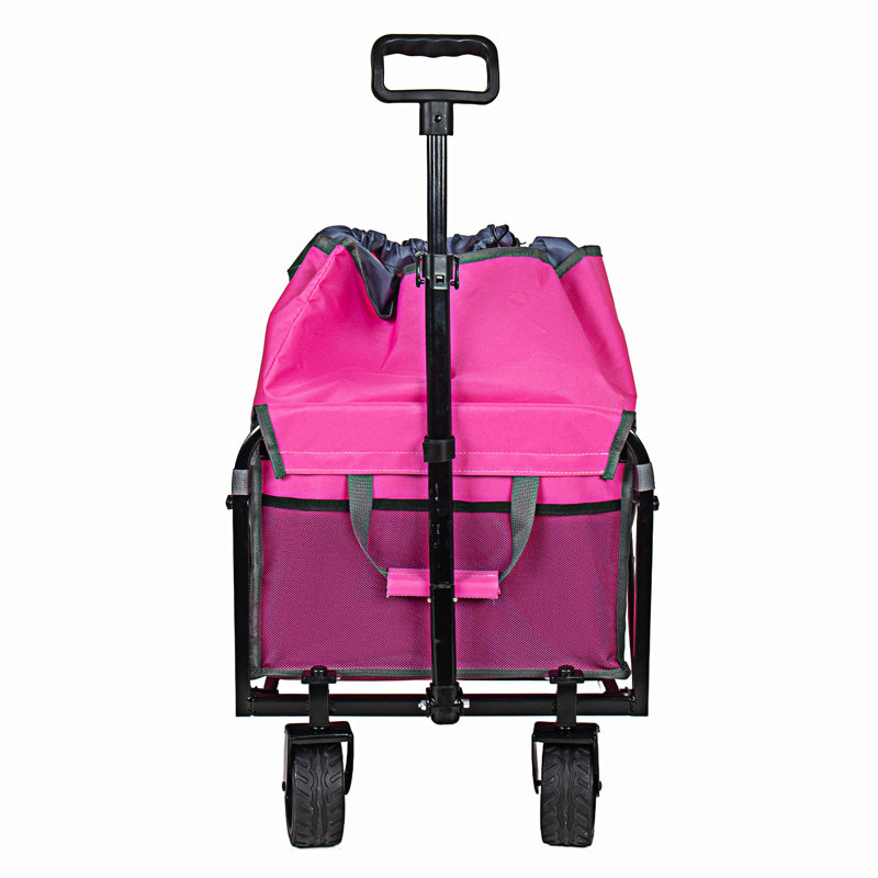 Expandable Dual-Layer Utility Wagon, Pink