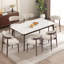 Chaise d'appoint rembourrée en bois massif Vannie-95087033-126400236