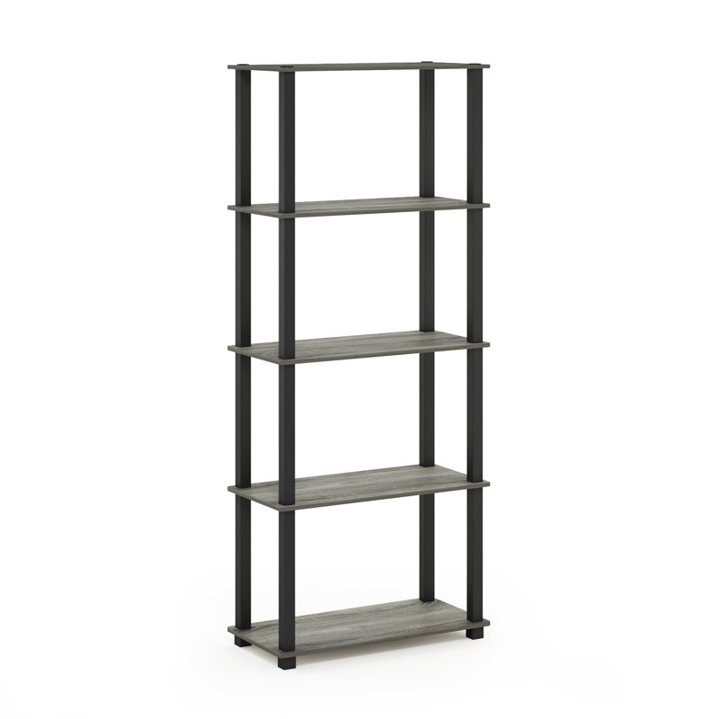 Étagère H 57,4 po x l 23,6 po x P 11,6 po Rivington, Chêne français gris / noir