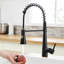 Robinet de cuisine noir mat tendance - escamotable pour une cuisine tendance élégante avec un seul levier