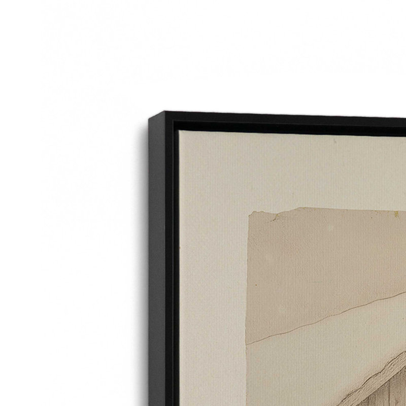 Pathway to Christmas Set of 3 Canvas Prints, 19" H x 39" W, Framed Print without Mat, Satin Black