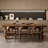 Walnut Rectangular Solid Wood Dining Table-12507678