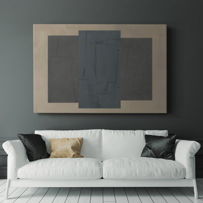 Soft Slate I -Gallery Wrapped Cavas
