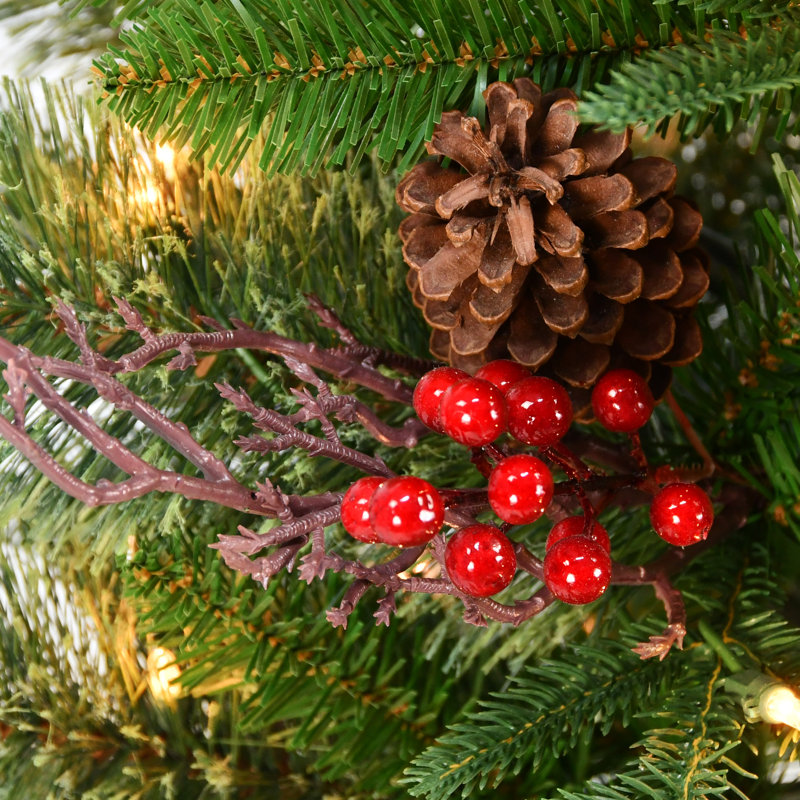 4,5 pi Arbre artificiel en pot pré-éclairé