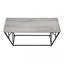 Table d'appoint, console, vestibule, étroit, canapé, salon, chambre à coucher, stratifié gris, métal noir, contemporain, moderne-556591288