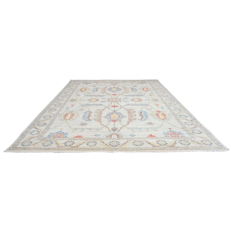 Oushak Collection, Transitional One-of-a-Kind Rectangle 10'1" X 13'8" Hand Knotted Area Rug