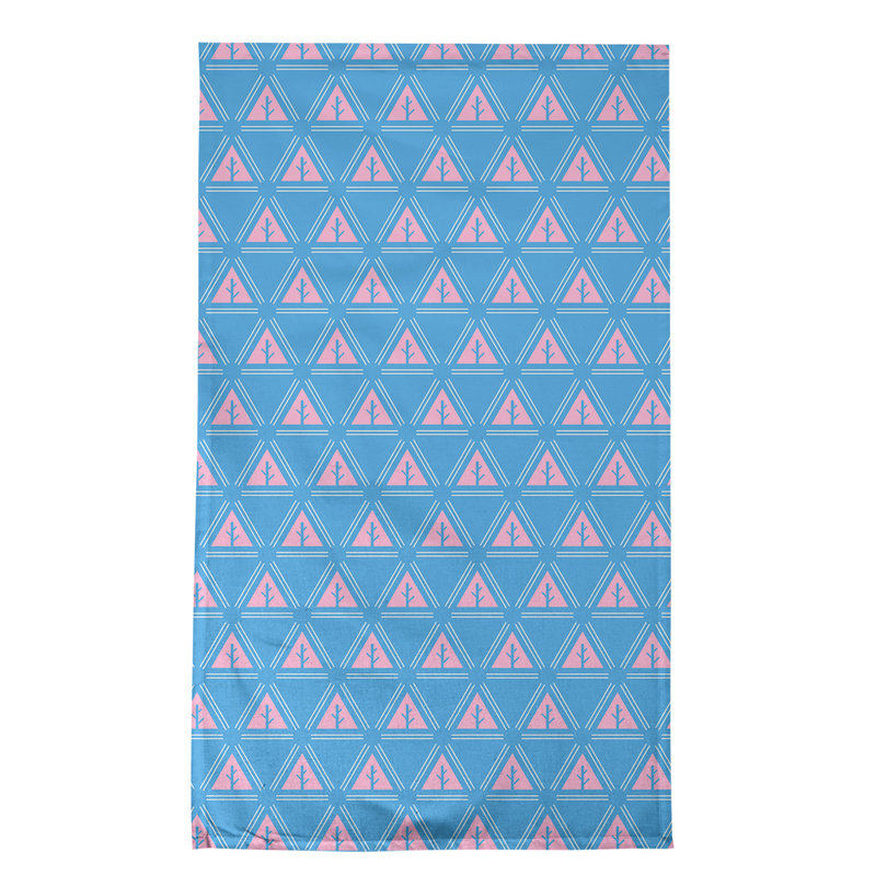 Theo Nath Tea Towel Kitchen Towel, Light Blue/Pink/White, Poly Twill
